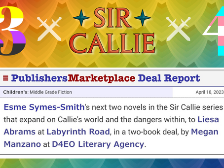 Announcement: SIR CALLIE will be a Quartet!