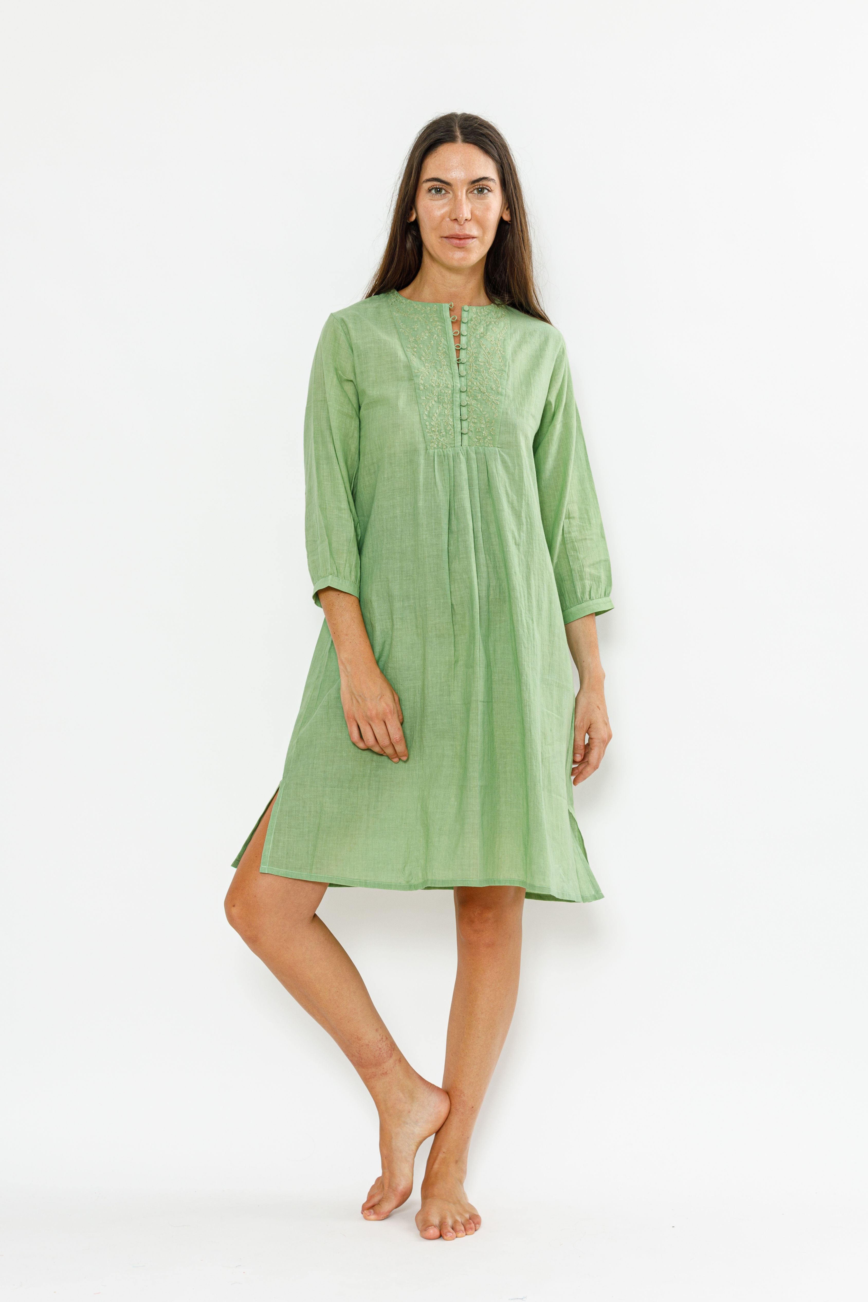 kaftan long green