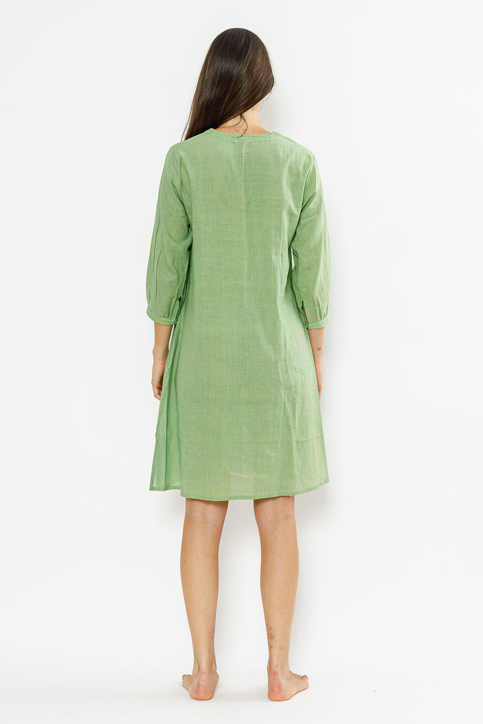 Miniatura: kaftan long green