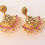 Thumbnail: Exquisite Golden Kundan Danglers with soft Pearls