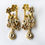 Thumbnail: Ravishing Golden Kundan Danglers