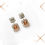 Thumbnail: Elegant Danglers in Rich Champagne and White CZ Stone