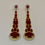 Thumbnail: Enchanting Red Chandelier Earrings