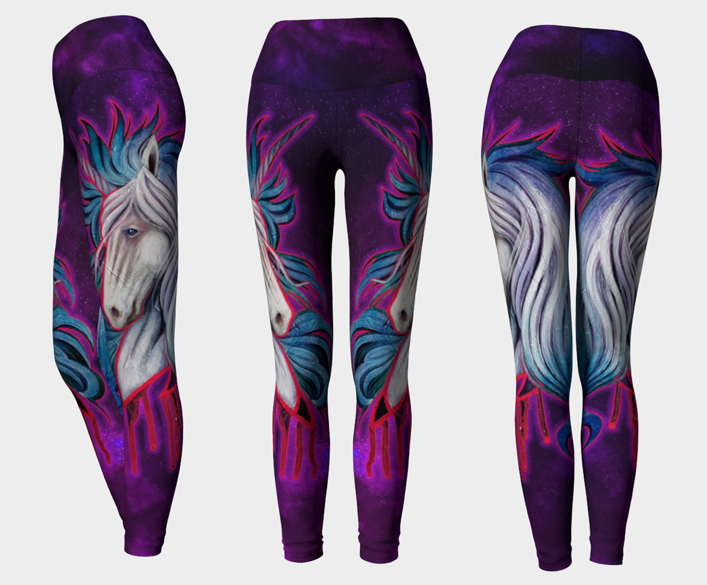 Galatic Unicorn Yoga Leggings