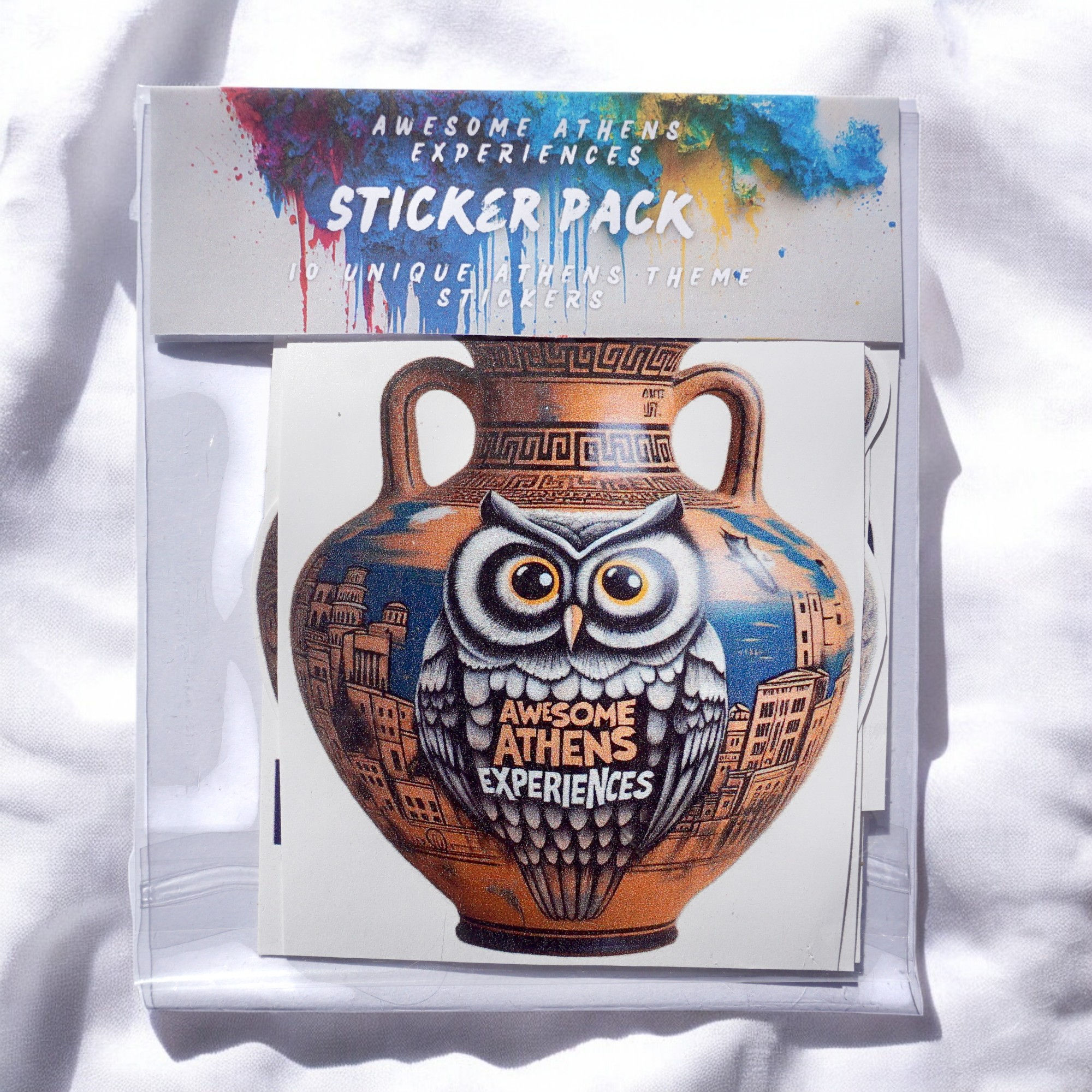 🎨 "Athens Heritage Sticker Pack" – Collector's Edition by The Art Lab 🦉🏛️