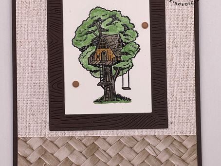 Stampin' Up! Framed Scenes Double Flap Birthday Card