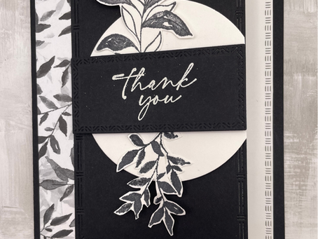Textured Notes Thank You Card