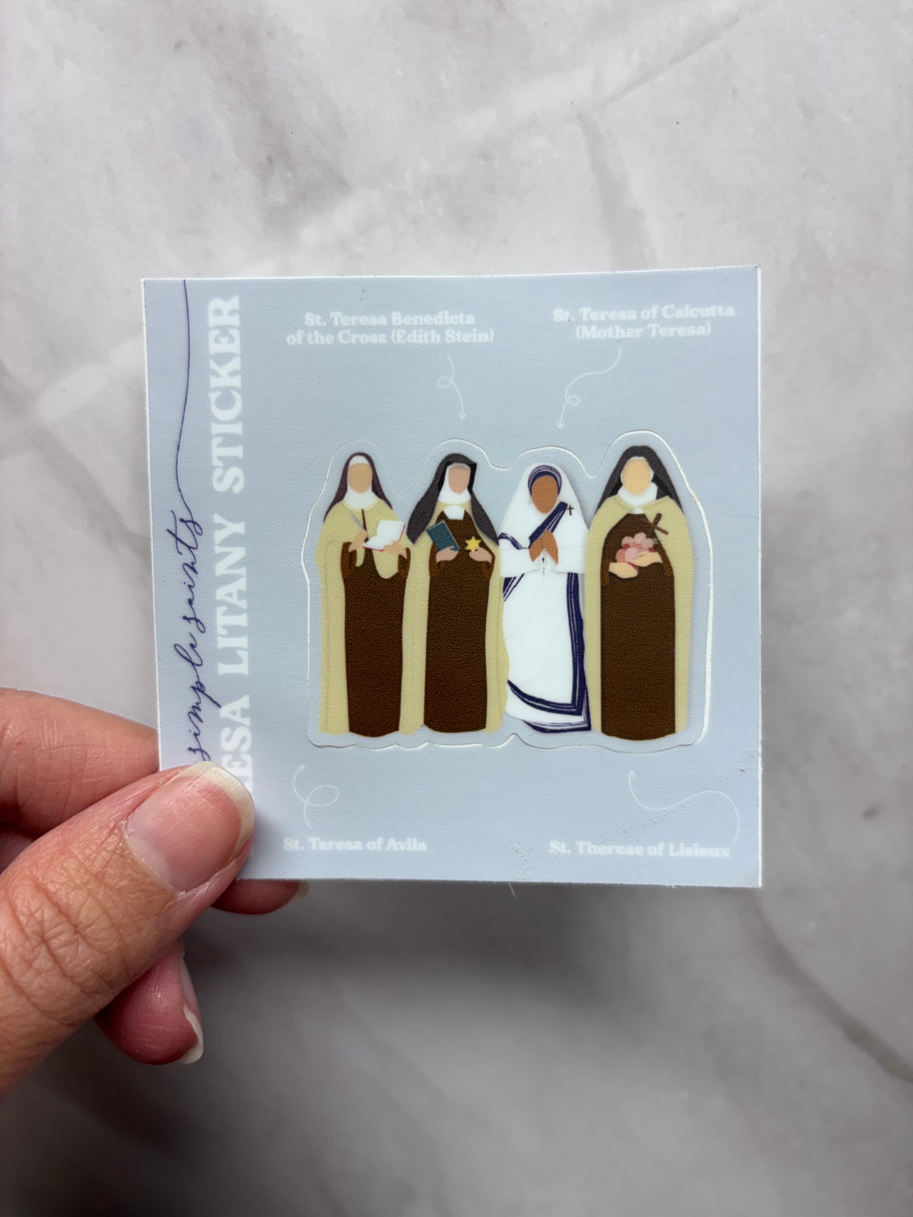 Teresa Litany Sticker
