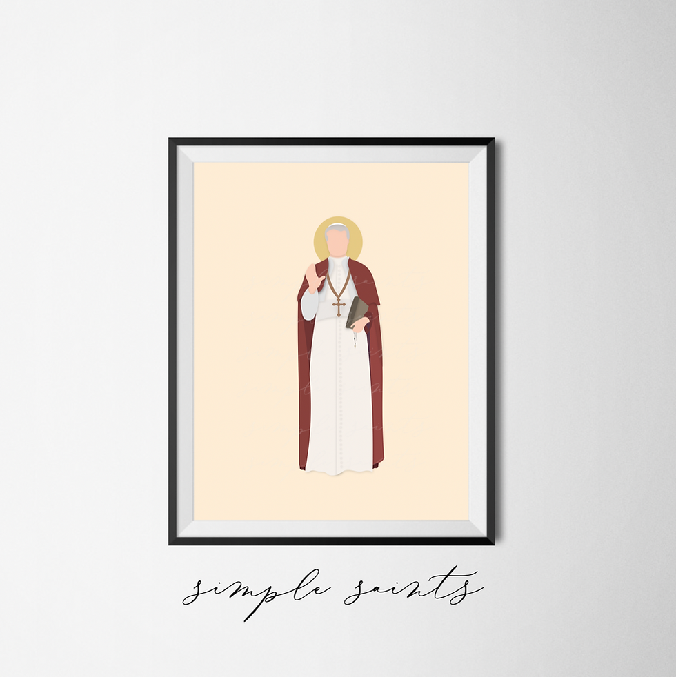Catholic Saints, Saint Prints, Catholic Saint Home Decor