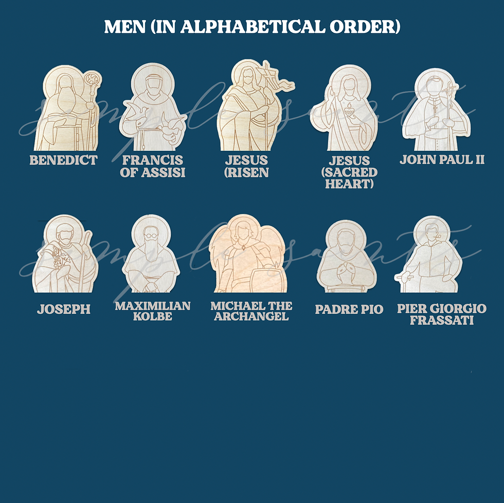 Thumbnail: Wooden Simple Saints Paint Kit