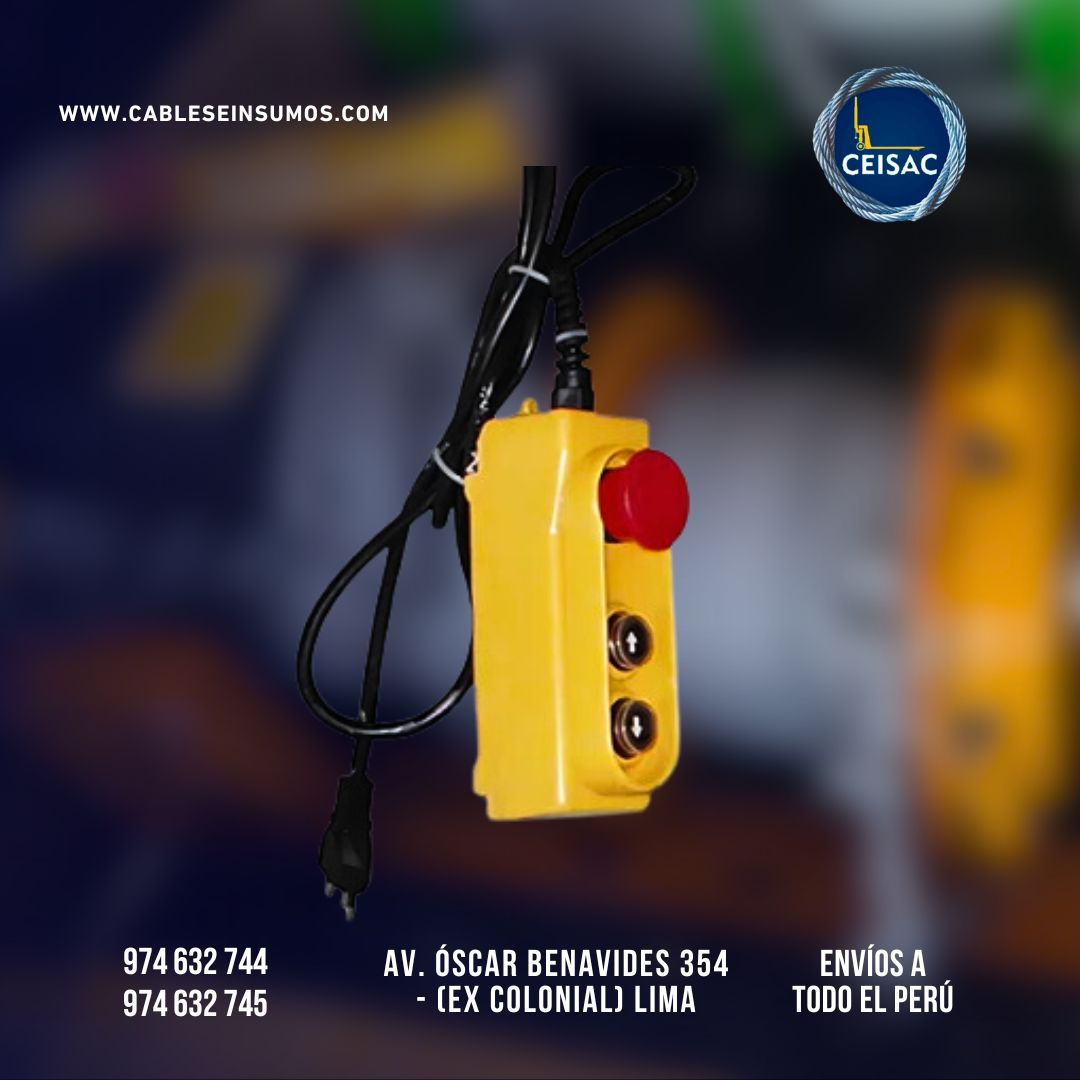 MANDO PARA WINCHE CON BOTON DE EMERGENCIA