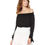 縮圖：Women's Off-Shoulder Sleeve-Tie Top