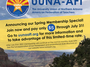Announcing our Spring Membership Special! Join UUNA for only $5 through July 2021!