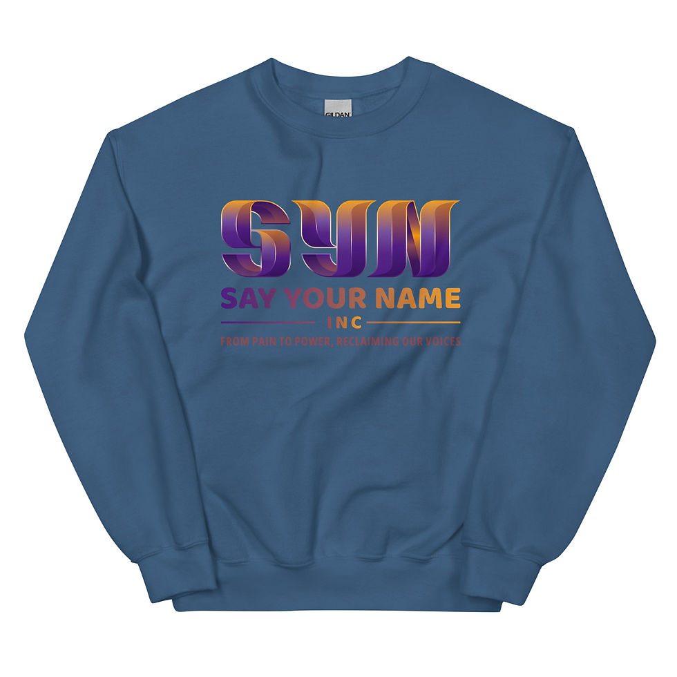 Thumbnail: Say Your Name BOLD Unisex Sweatshirt