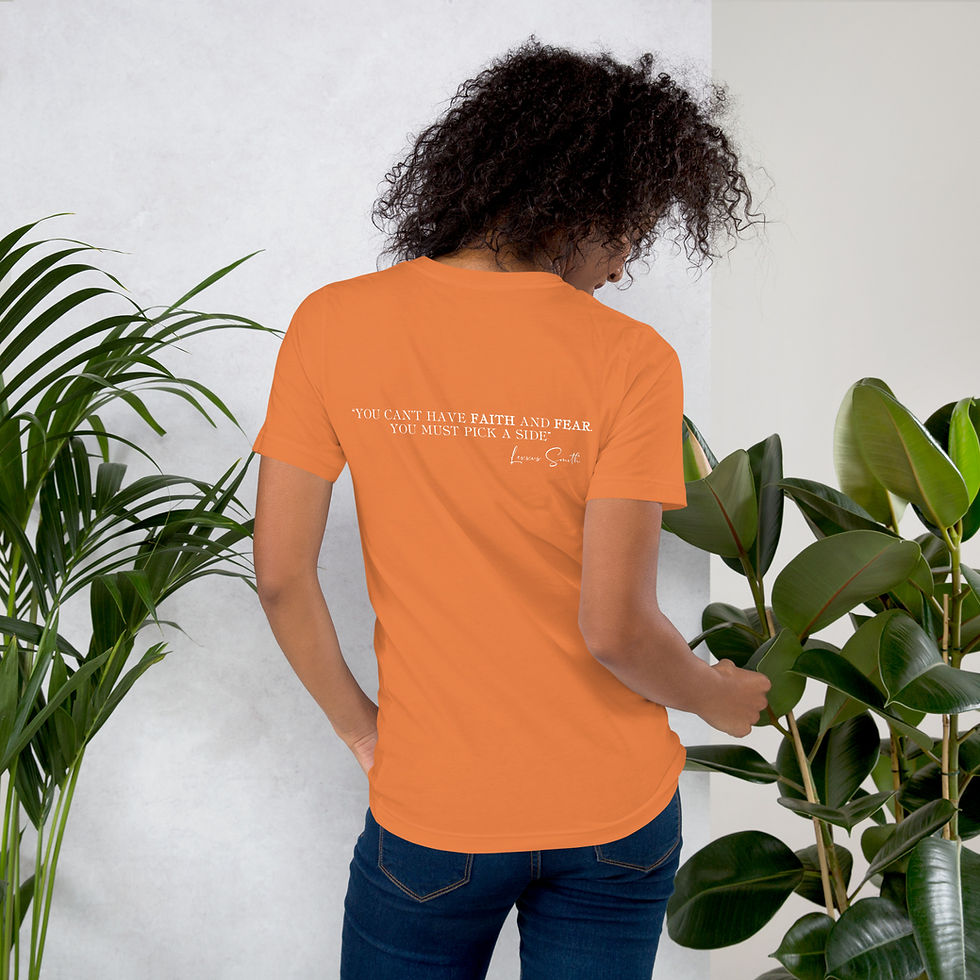 Thumbnail: Faith Over Fear Graphic Tee, White Letters, Unisex