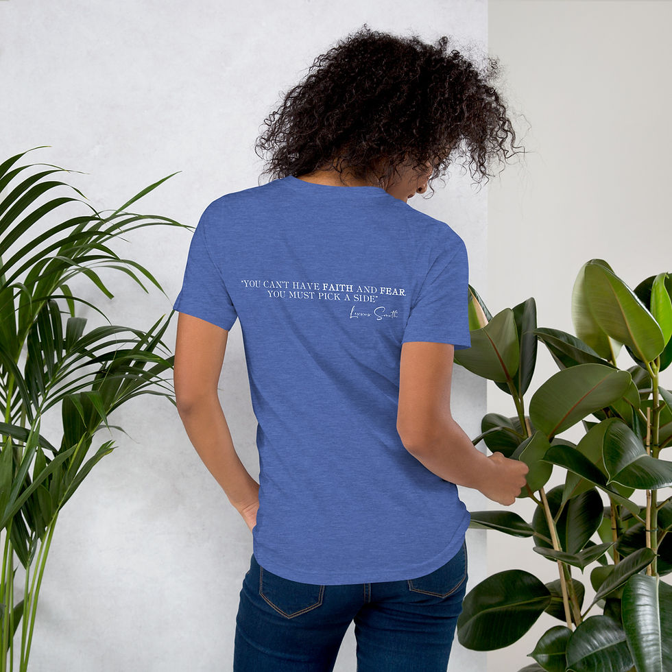 Thumbnail: Faith Over Fear Graphic Tee, White Letters, Unisex