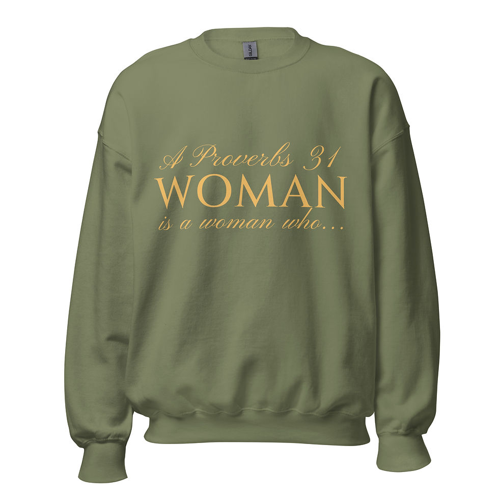 Thumbnail: The Proverbs 31 Woman - Does Not Suffer From Laziness GOLD LETTERS