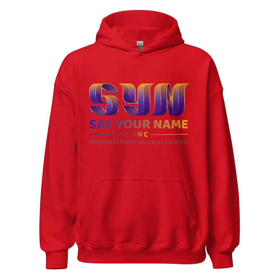 Thumbnail: Say Your Name BOLD Unisex Hoodie