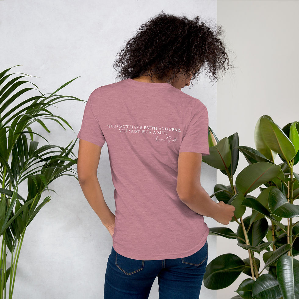 Thumbnail: Faith Over Fear Graphic Tee, White Letters, Unisex