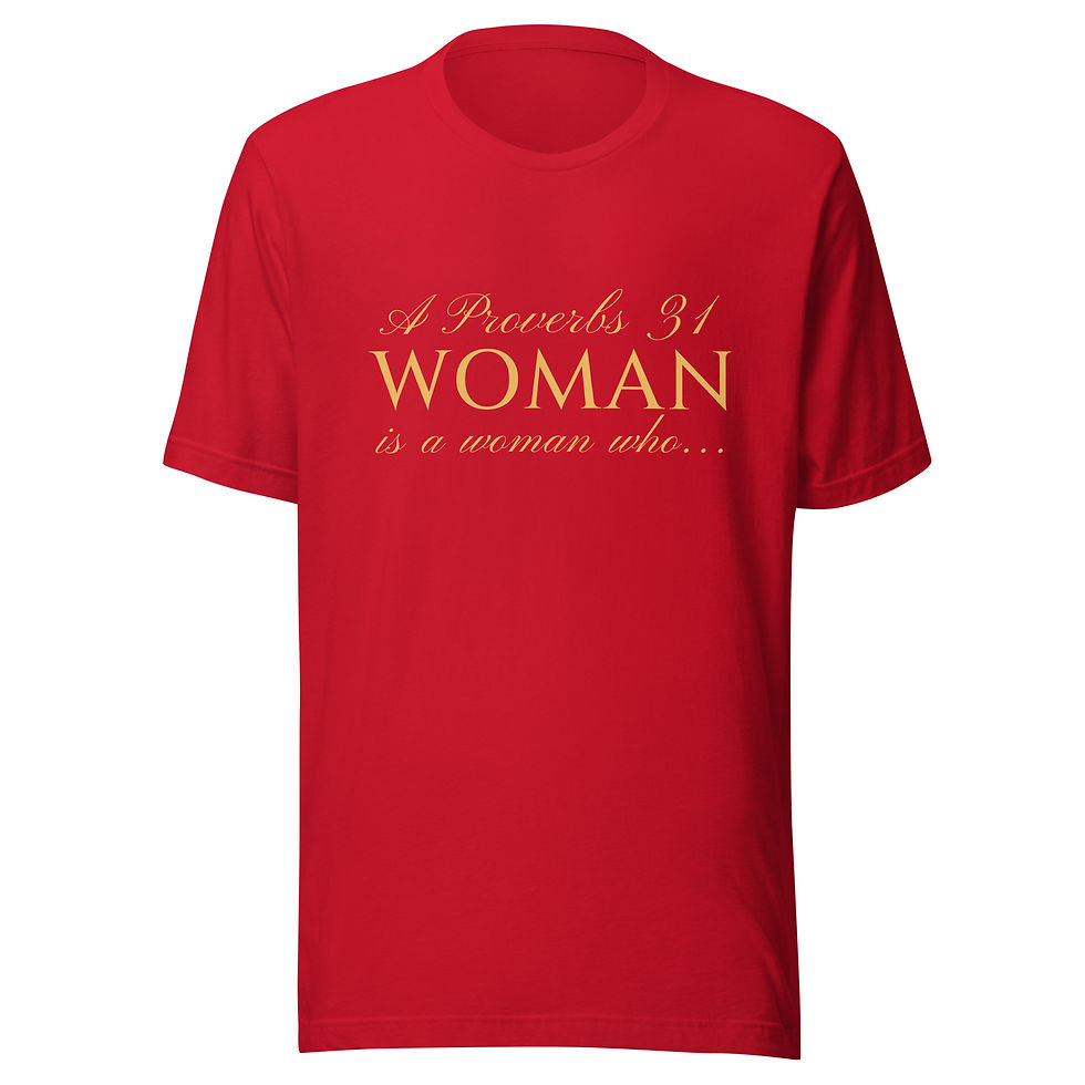 Thumbnail: Proverbs 31 Graphic Tee - Speaks With Wisdom And Kindness GOLD LETTERS