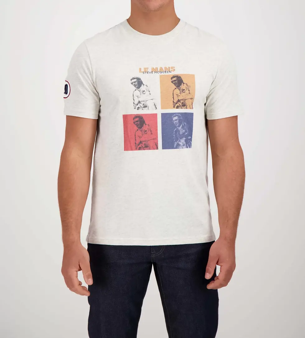 Tee Shirt Le Mans Steve McQueen - 4 Colors