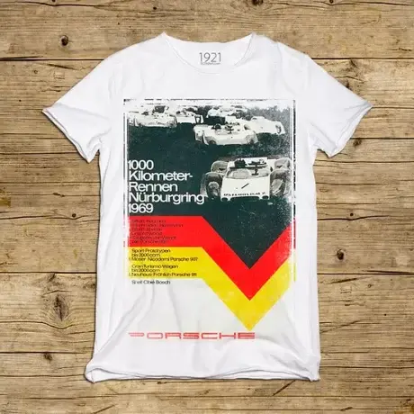 Tee Shirt 1921 - Porsche 1000 km Nürburgring 1969