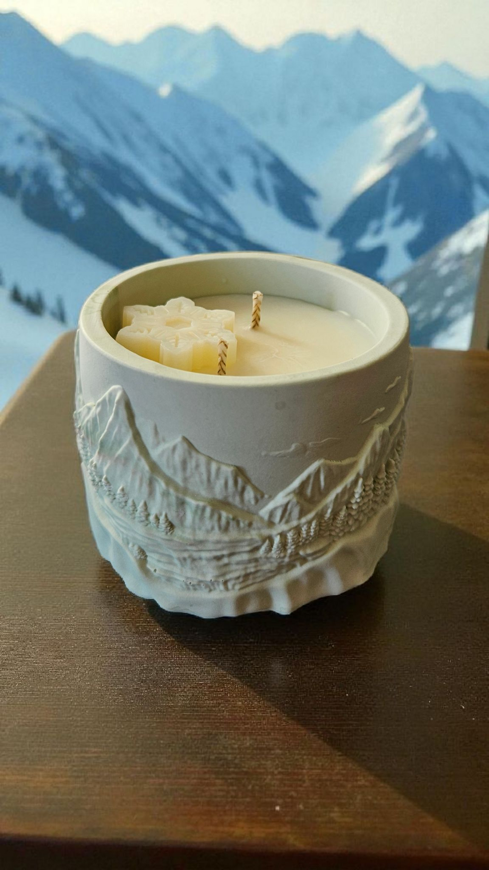 Miniatura: Candela naturale profumata montagne da 200g,circa 40 ore di bruciatura
