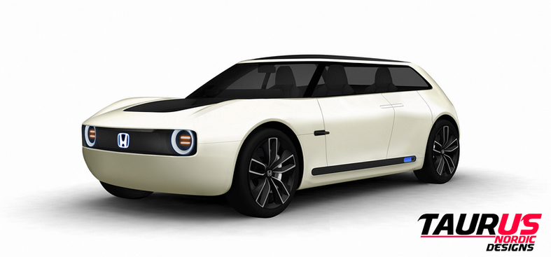 A picture showing a Honda concept vehicle