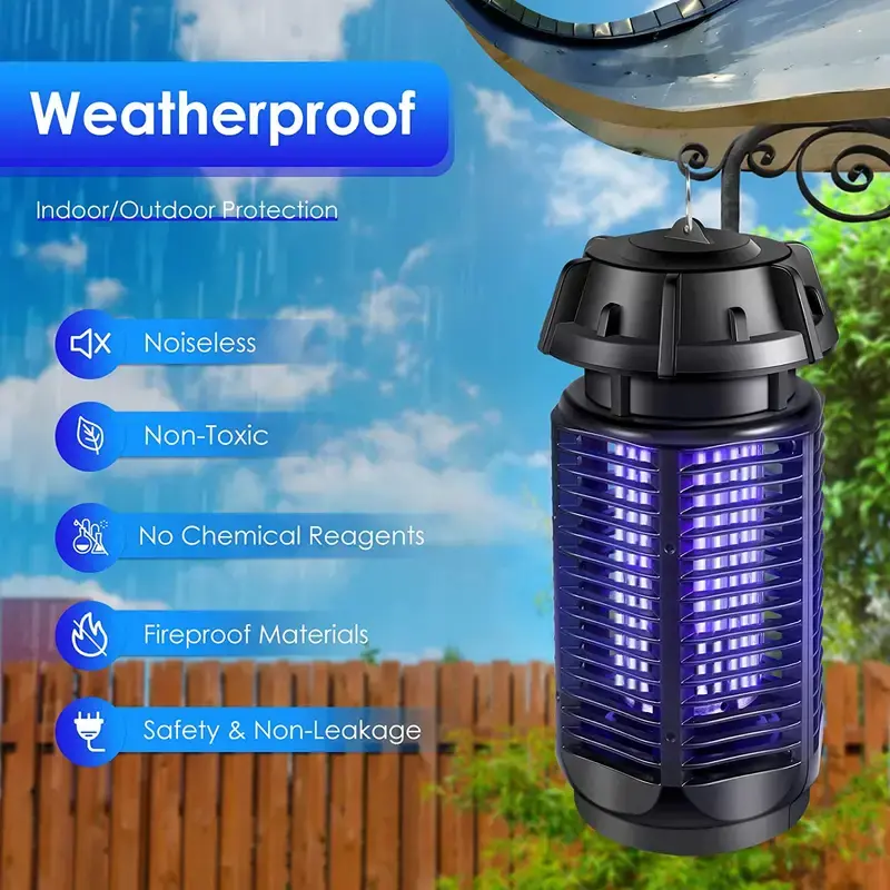 Thumbnail: Electric Mosquito Killer Lamp with 20W UV Light, 860ft²