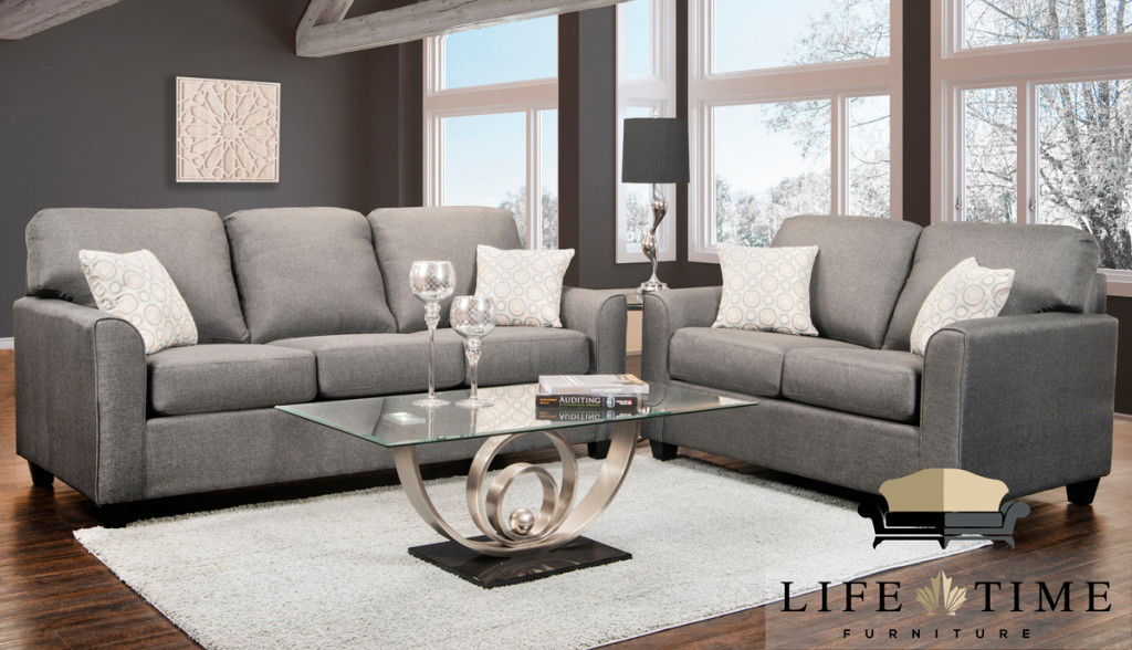 Brick Sofa + Loveseat