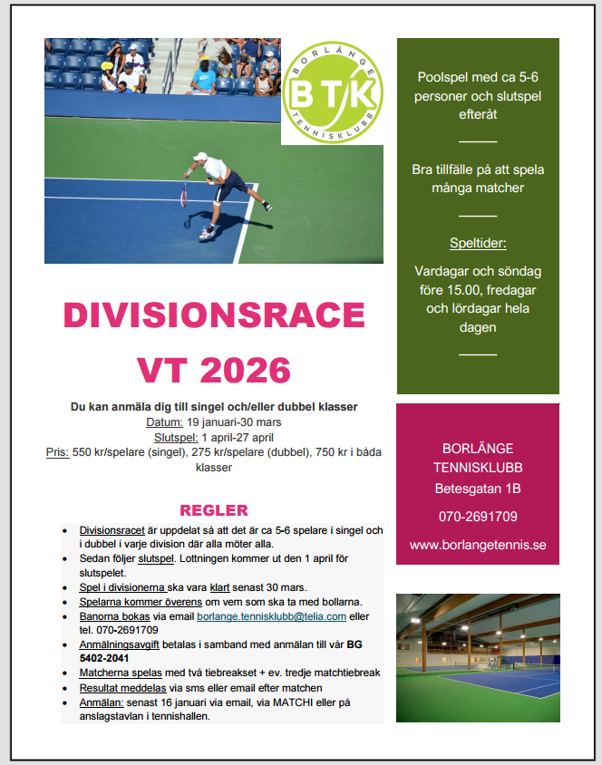 Divisionsrace VT 2026