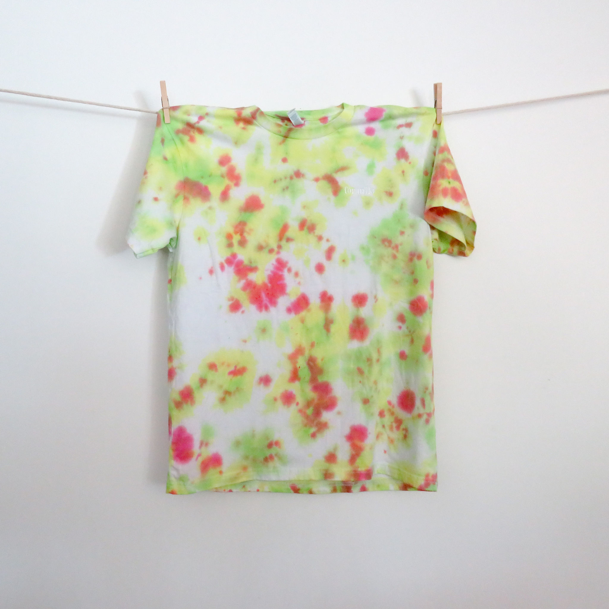 Tie-Dye Shirt - Large - "Strawberry Kiwi"