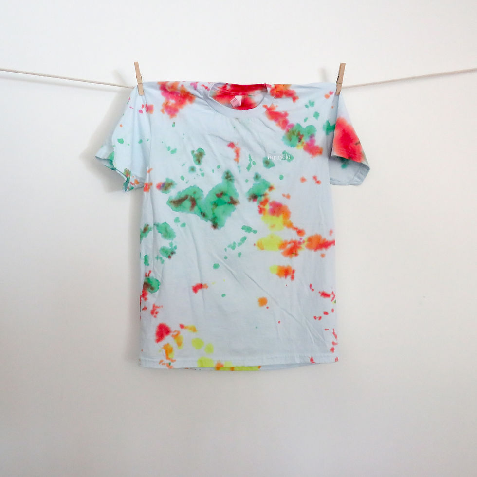 Tie-Dye Shirt - Medium - "Pizza"