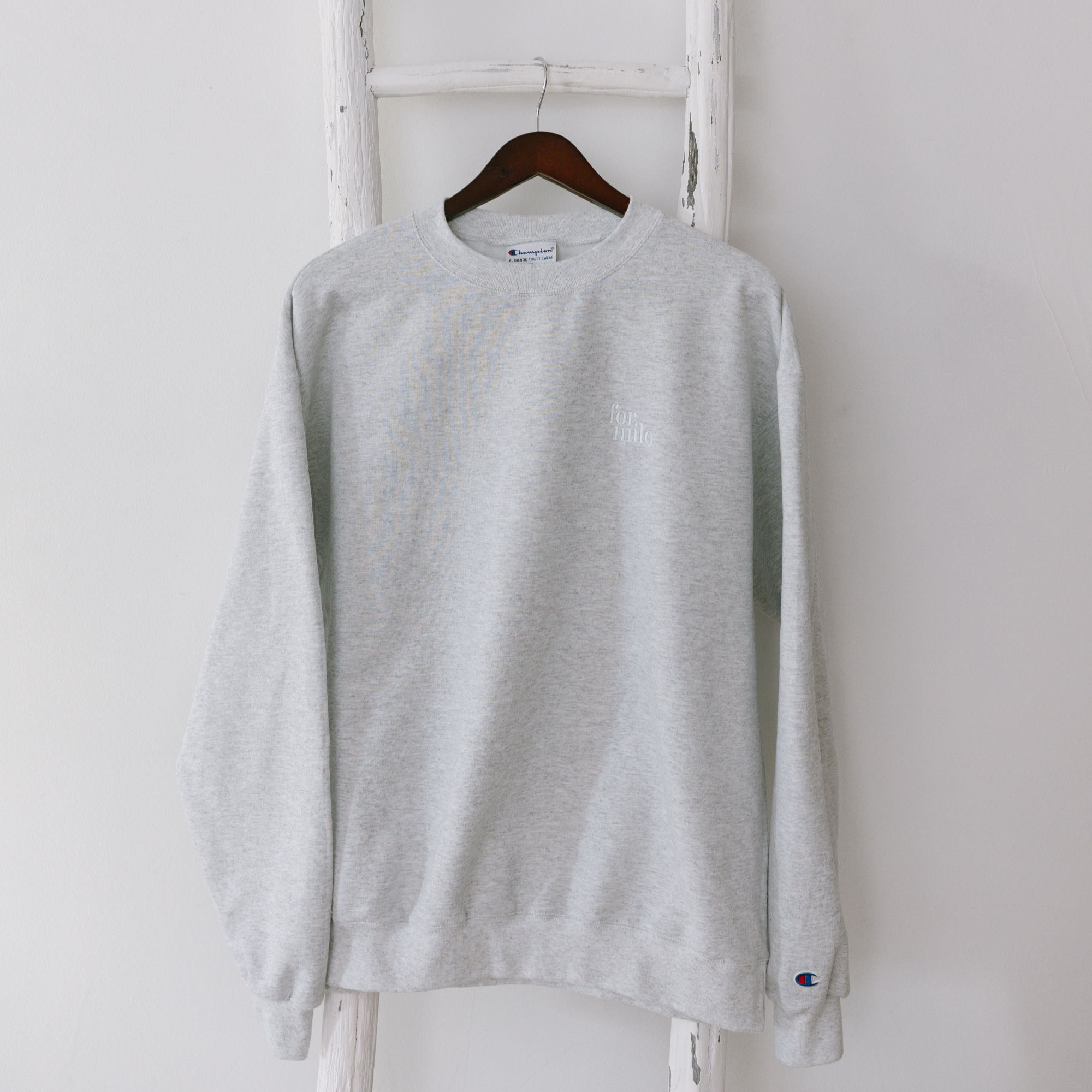 For Milo Crewneck Sweatshirt - Light Grey