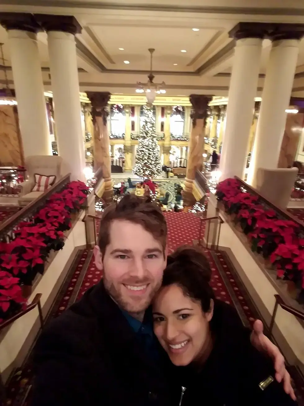 Adam at the Jefferson in Richmond with his wife Jessica in 2017