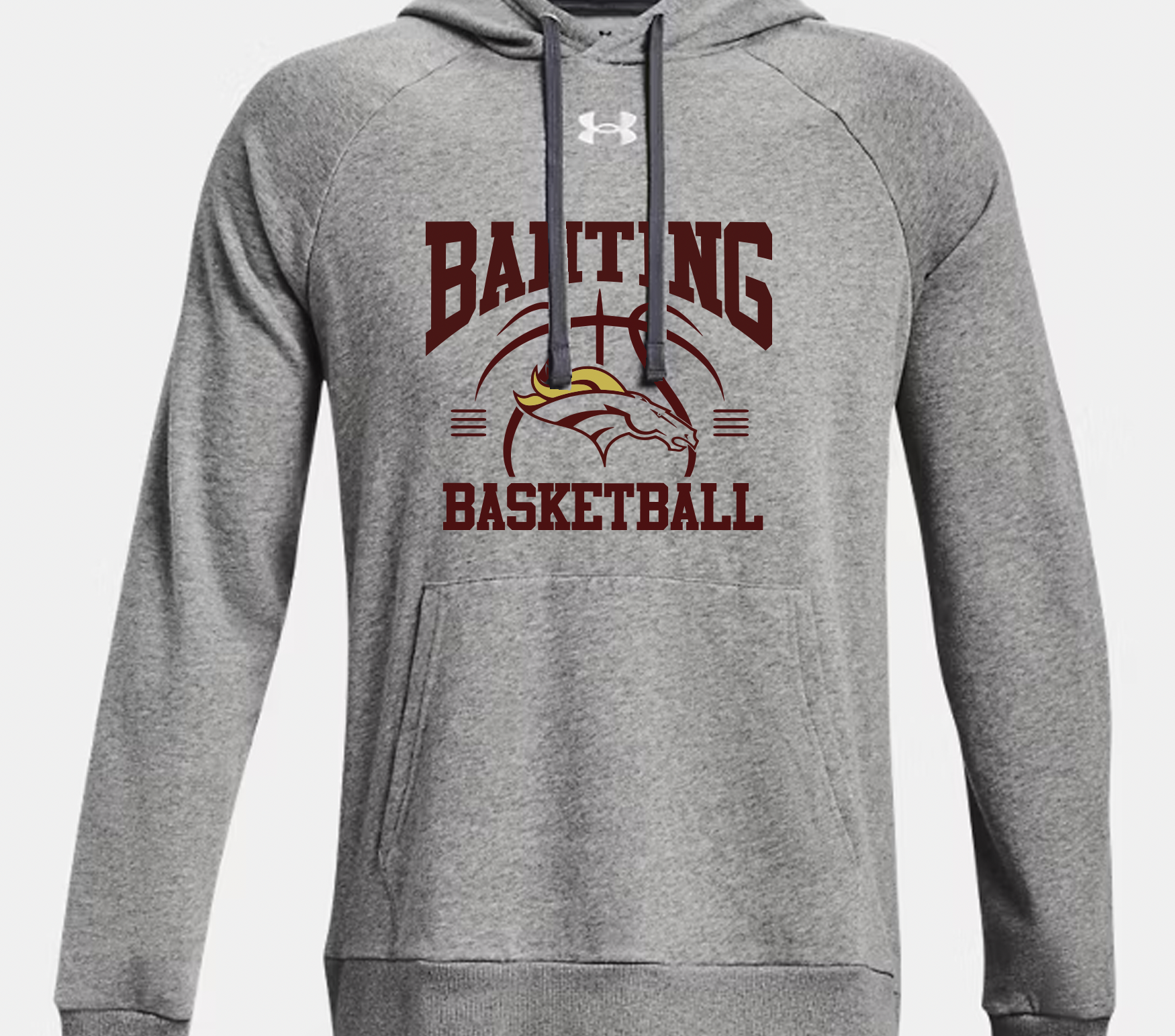 Banting Men's UA Rival Fleece Hoody-Basketbll