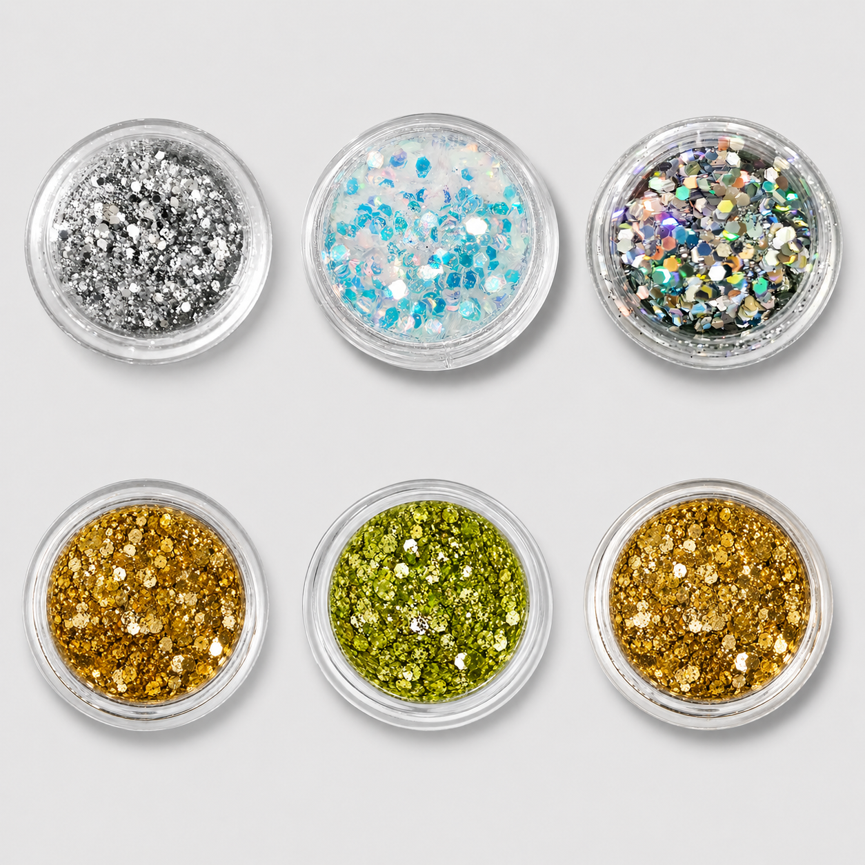 Chunky Glitter Gold & Silver