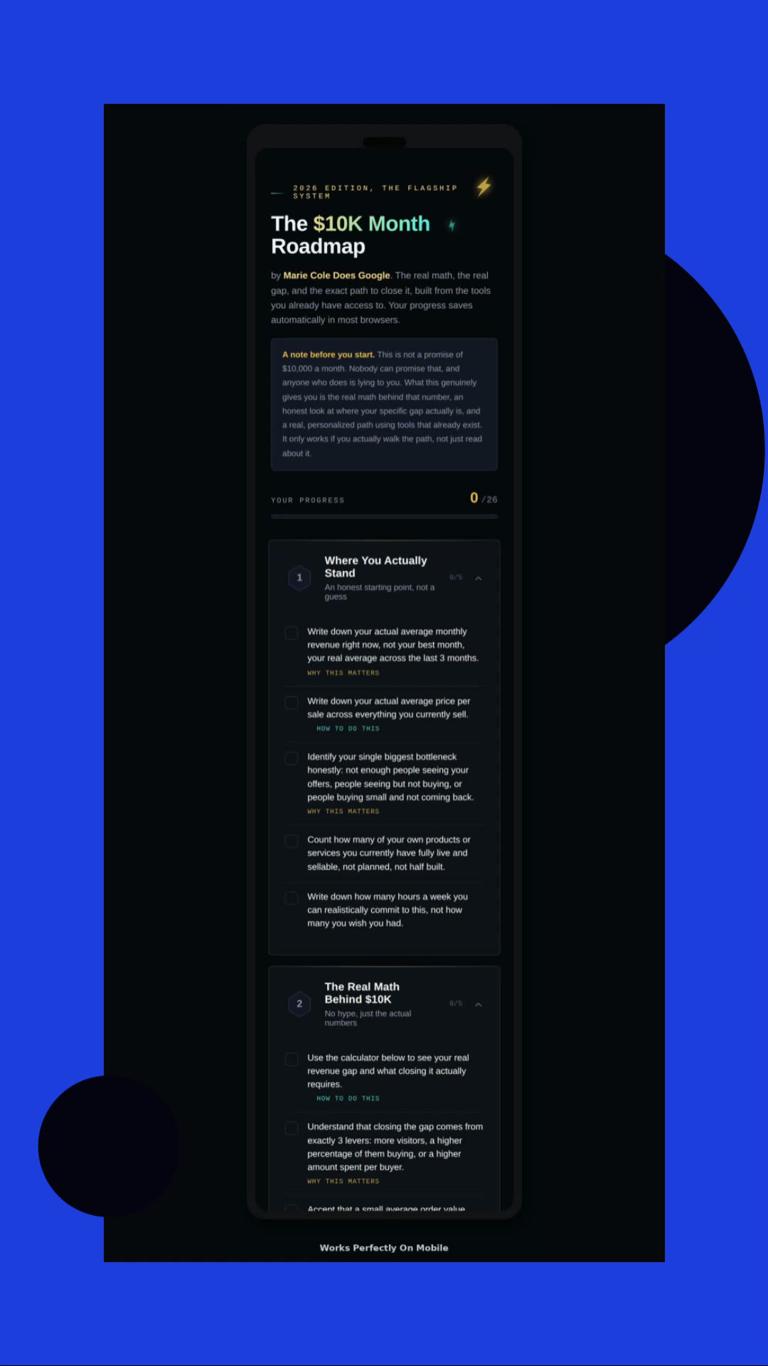 The $10k Month Roadmap