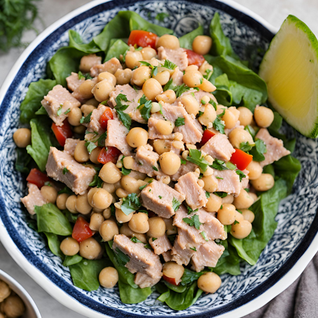 Salada de Atum com Grão-de-Bico