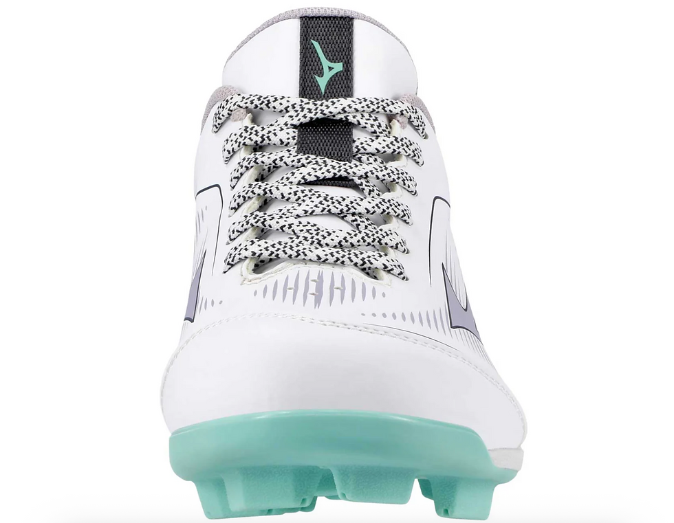 Thumbnail: Mizuno Cushionrevo Finch TPU Womens Cleats - White/Lavender (320708)