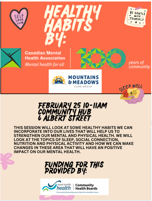 Healthy Habits Workshop - Community Hub