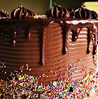 Drip Cake triple chocolat-confetti