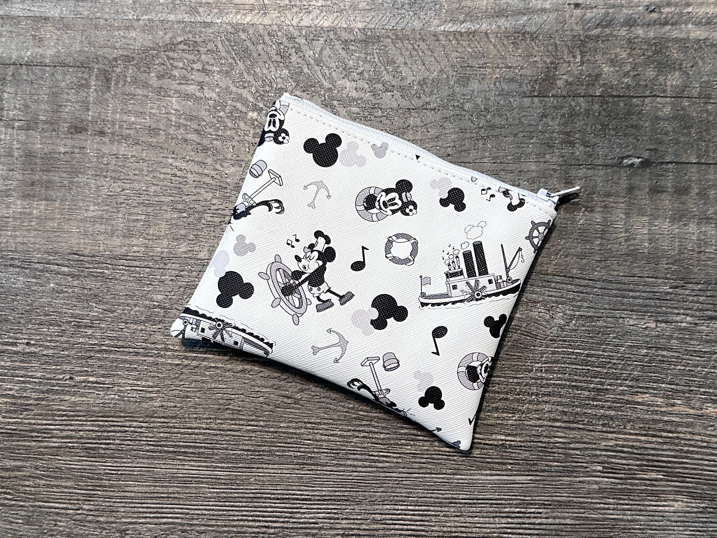 Ready to Ship Steamboat Mouse Vinyl Change Purse
