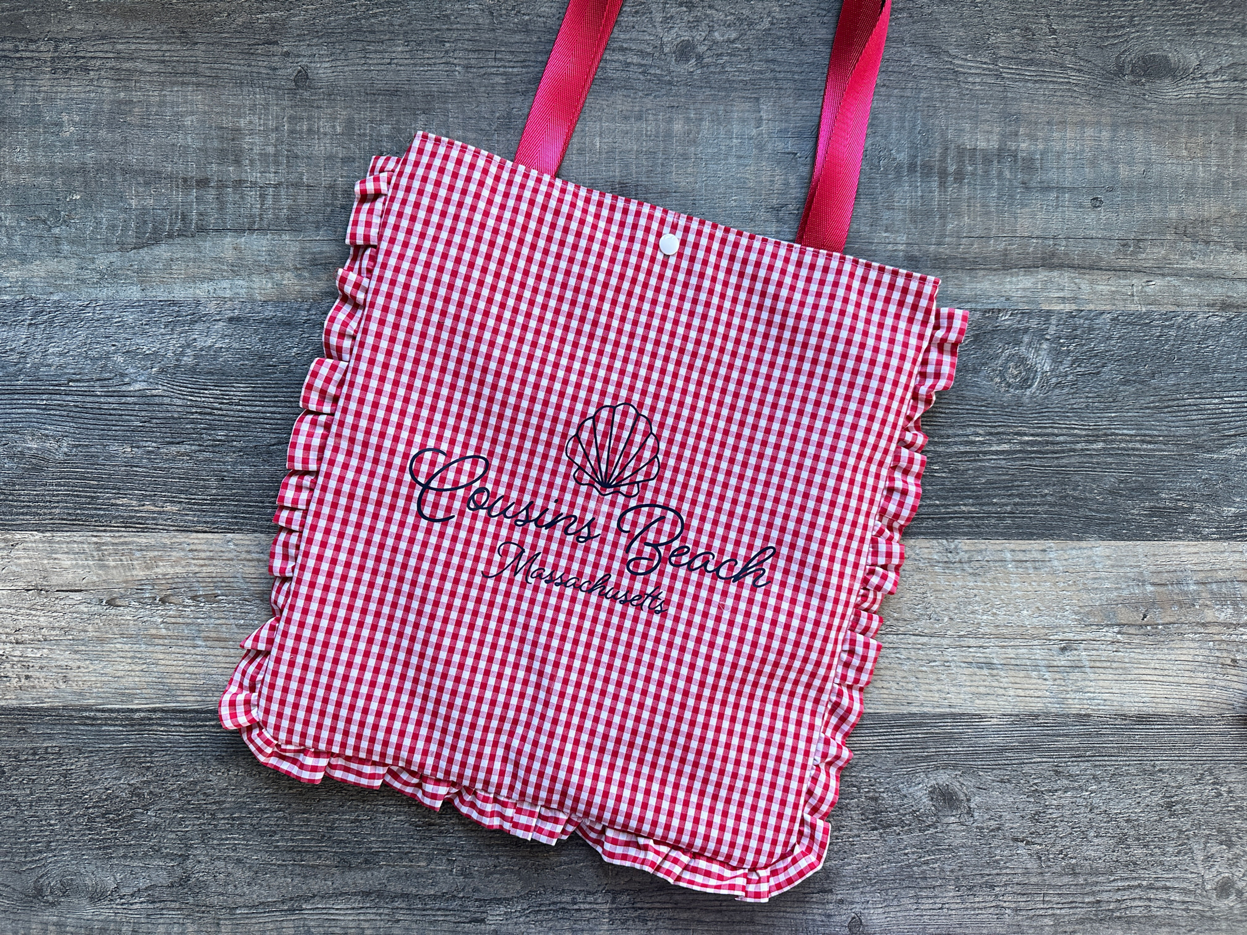 Cousins Beach Ruffle Tote Bag