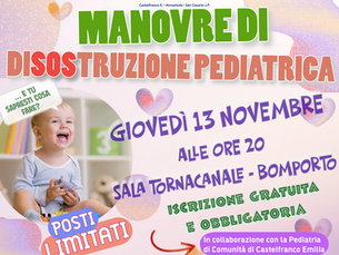MANOVRE DI DISOSTRUZIONE PEDIATRICA