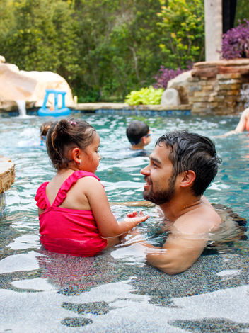Christ-centered families gathered together outdoors