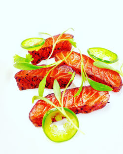 Hibiscus Salmon Crudo