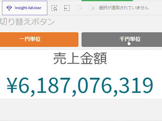 ボタンで金額表示を切り替えよう!