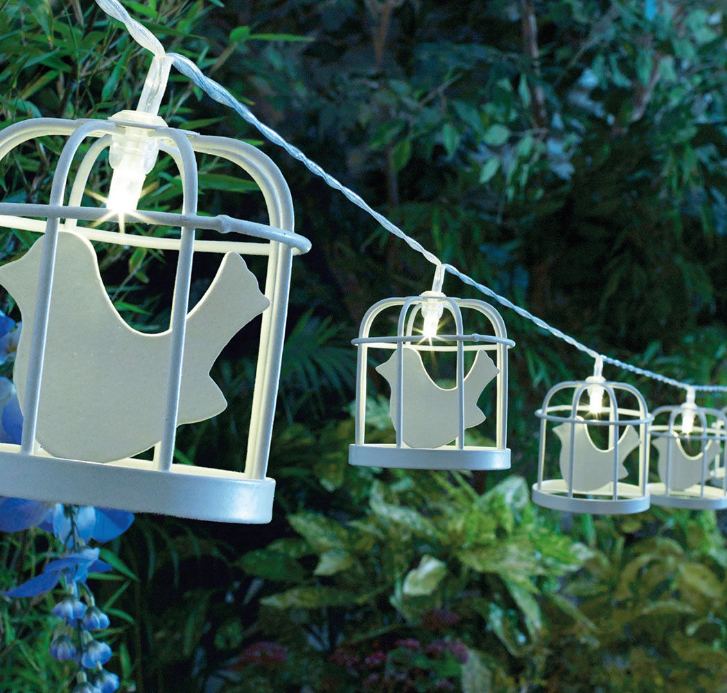 Bird Cage Solar String Lights