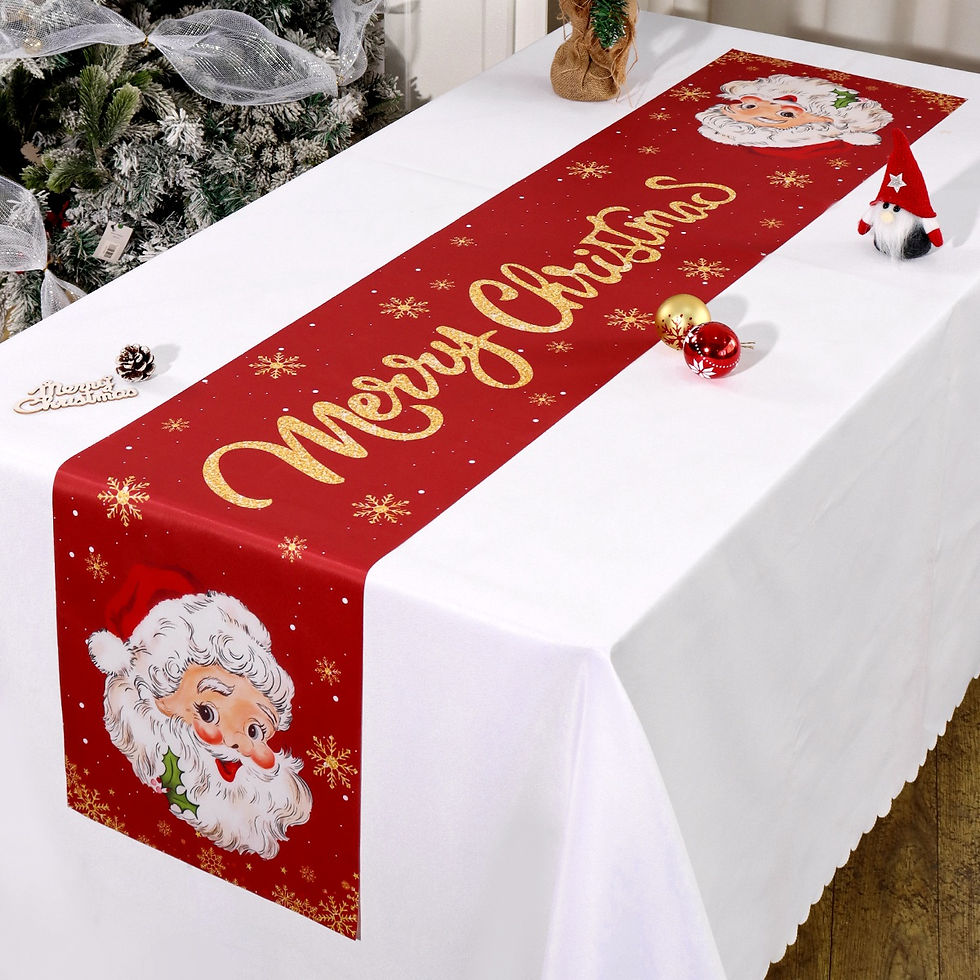 Santa Claus Christmas Table Runner Christmas Decorations